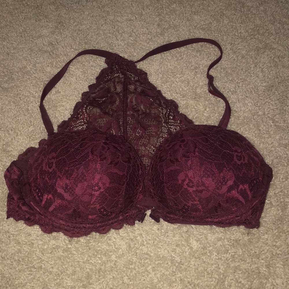 Victoria’s Secret 36C Magenta bra racer back lace